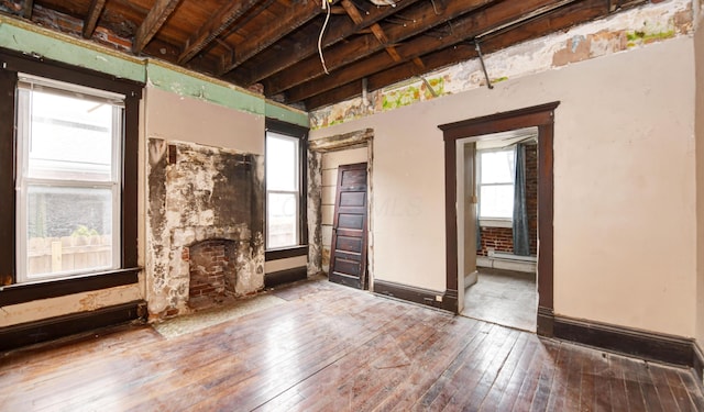 misc room with light hardwood / wood-style floors