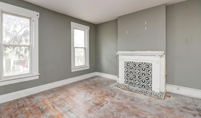 view of unfurnished living room