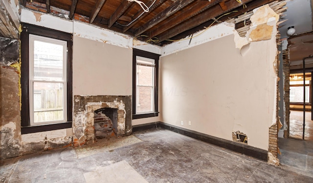 view of unfurnished living room