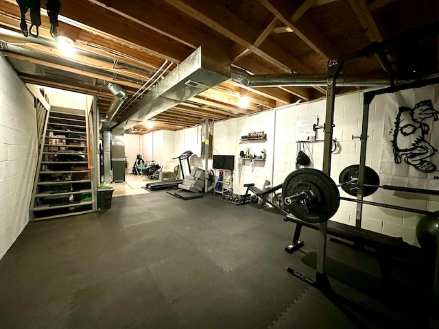 view of workout area