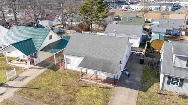 aerial view featuring a residential view