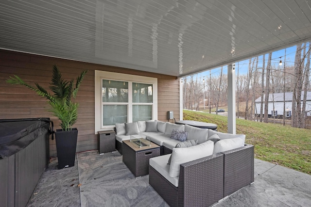 view of patio / terrace with outdoor lounge area