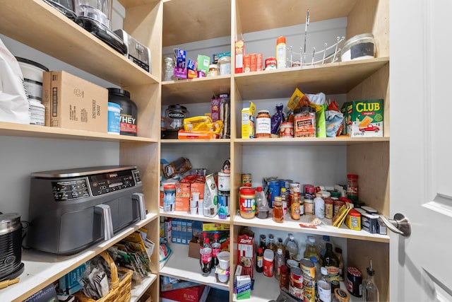 view of pantry