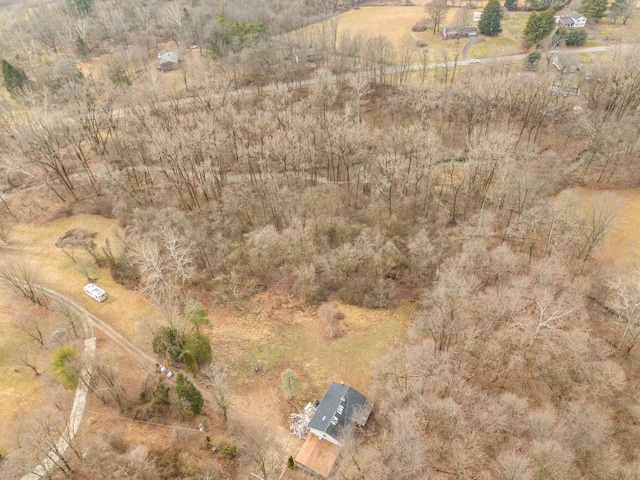 bird's eye view featuring a rural view