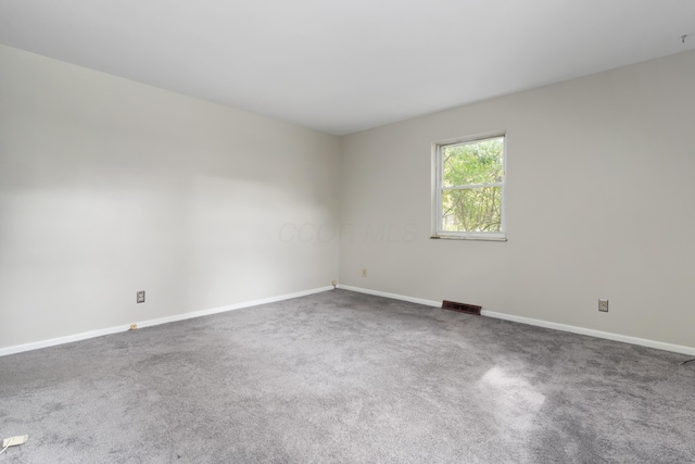 view of carpeted empty room