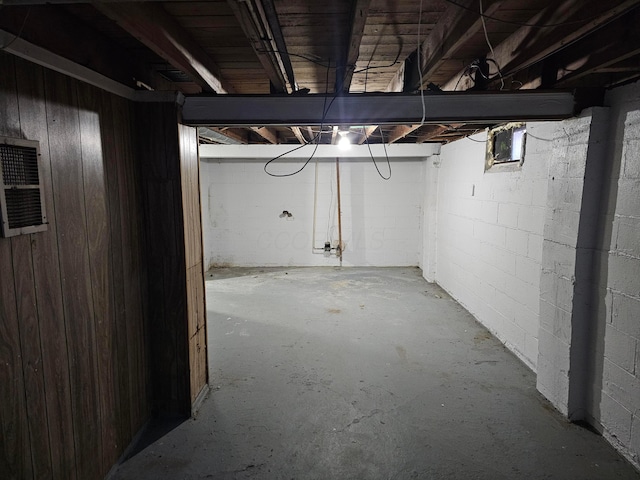 view of basement