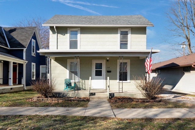 view of front of house with covered porch