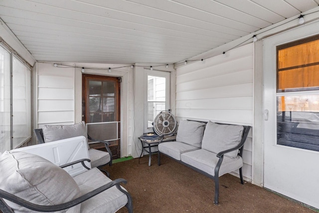 view of sunroom / solarium