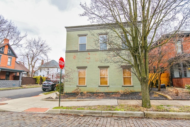 view of front of property with brick siding