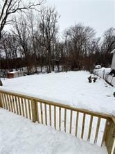 view of snowy yard