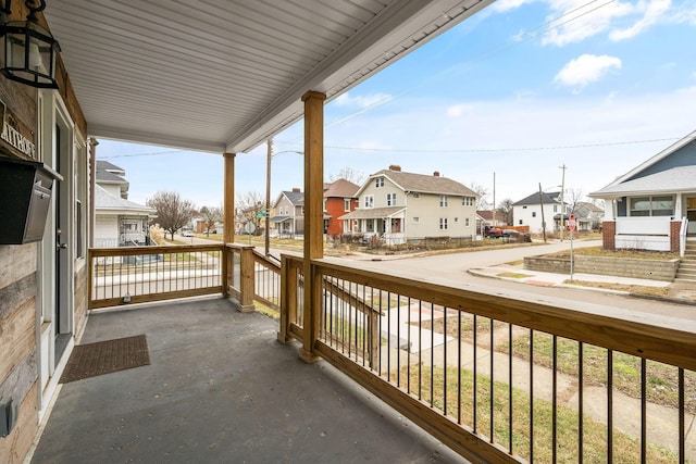 balcony with a porch