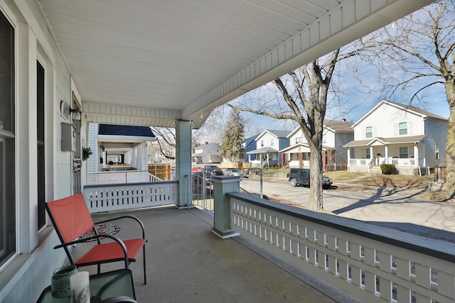 view of patio / terrace with a porch