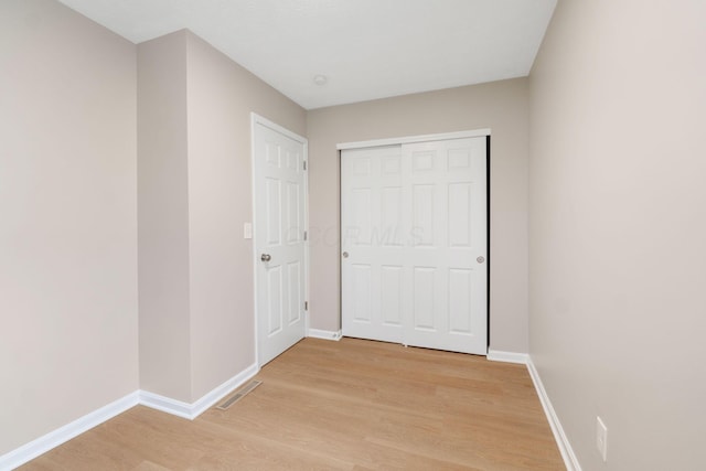 interior space featuring light wood-type flooring