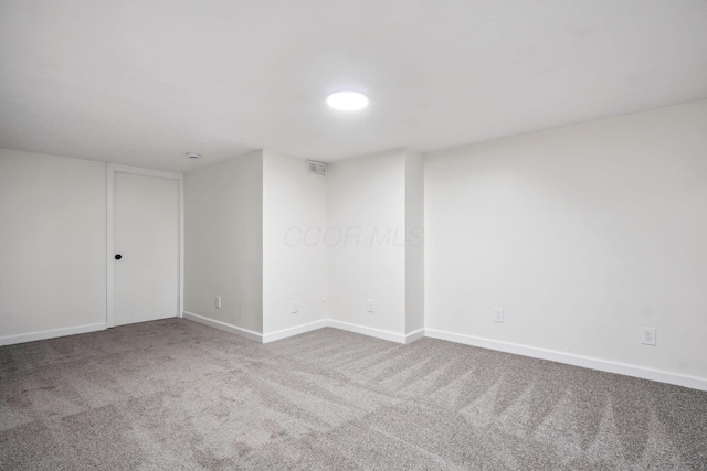 view of carpeted empty room