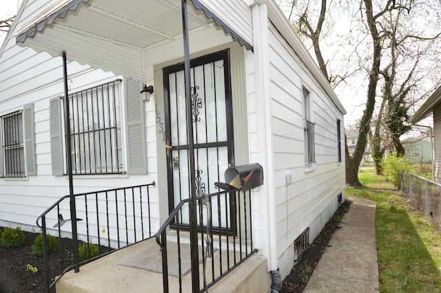 view of property entrance