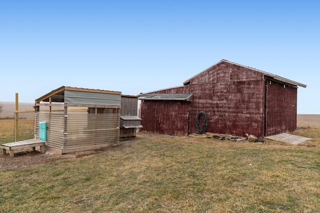 exterior space featuring an outdoor structure