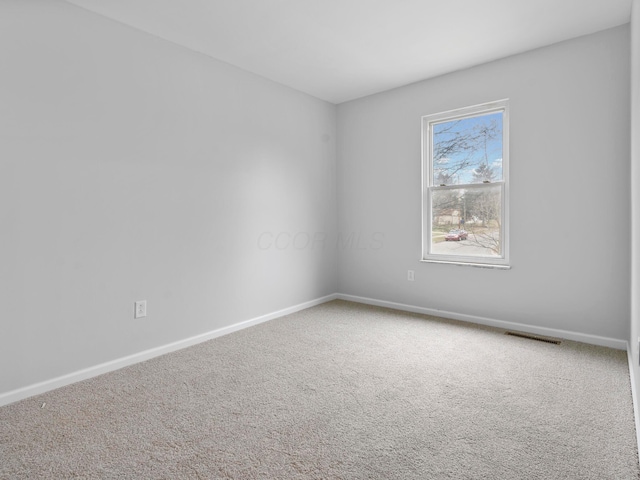 view of carpeted empty room