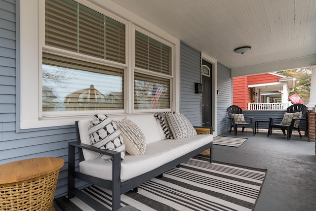 view of patio / terrace featuring covered porch