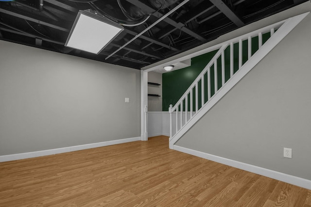 interior space featuring hardwood / wood-style floors