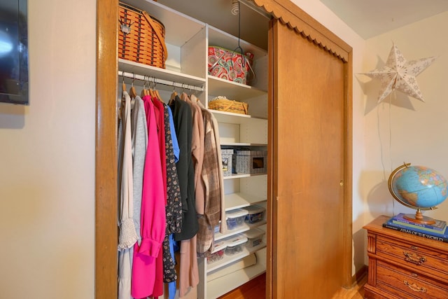 view of closet