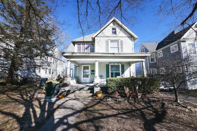 view of front of house with a porch