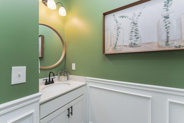 bathroom featuring vanity