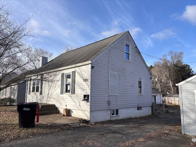 view of side of home