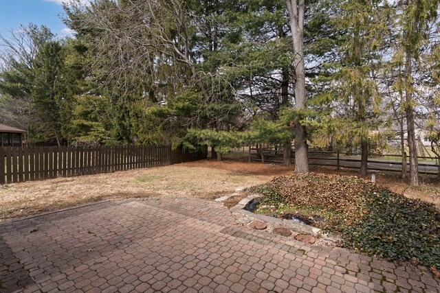 view of patio / terrace featuring fence private yard