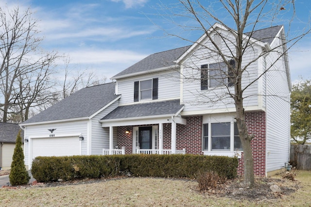 view of front of house featuring a garage