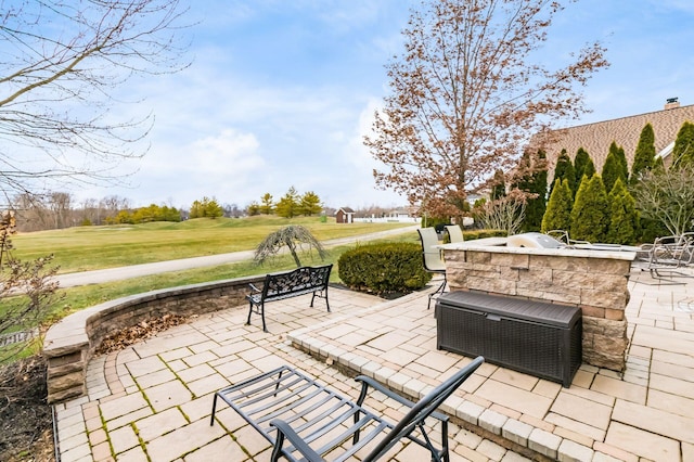 view of patio / terrace featuring area for grilling