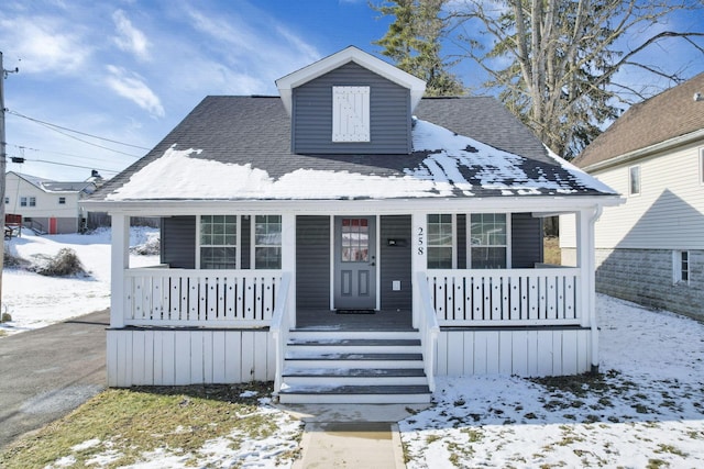 bungalow-style house with a porch