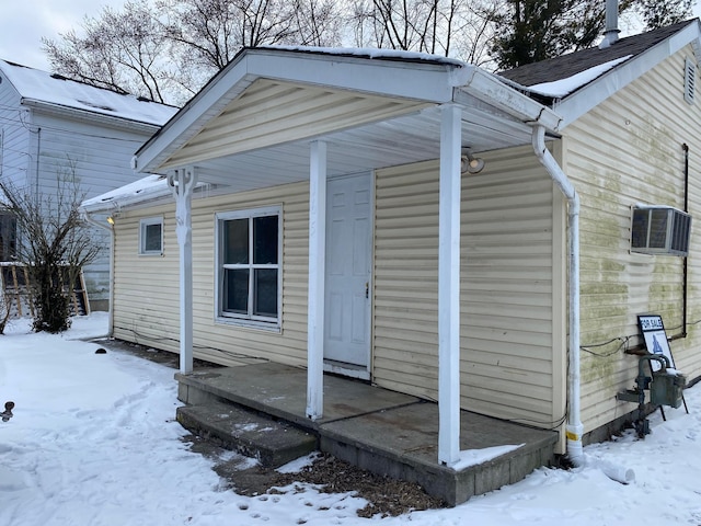 exterior space featuring covered porch