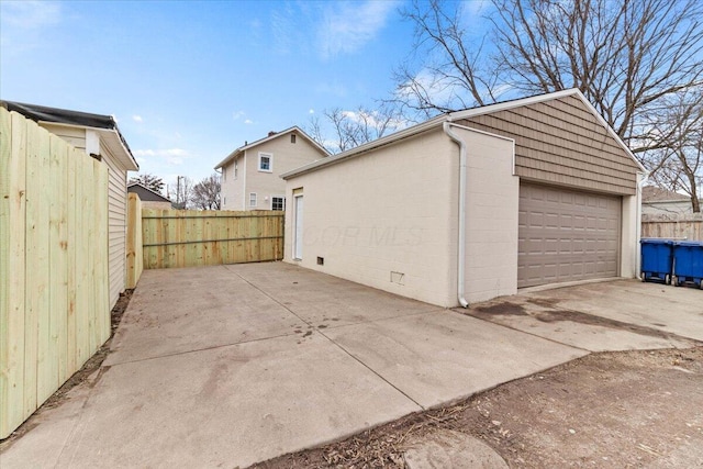 exterior space featuring fence