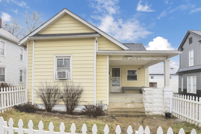 bungalow-style house featuring a porch