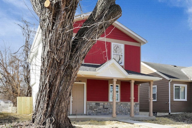 view of front of home