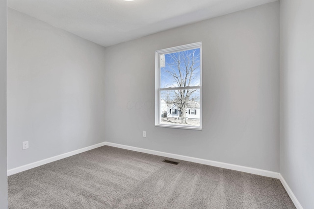 spare room with carpet flooring