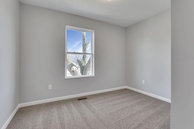 view of carpeted empty room