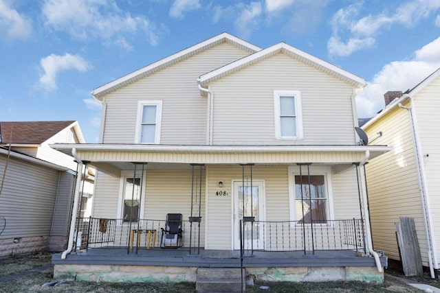 view of front of house featuring a porch