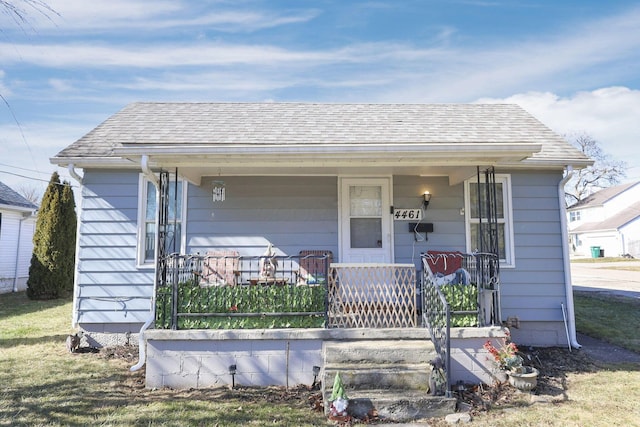 bungalow-style house with a porch