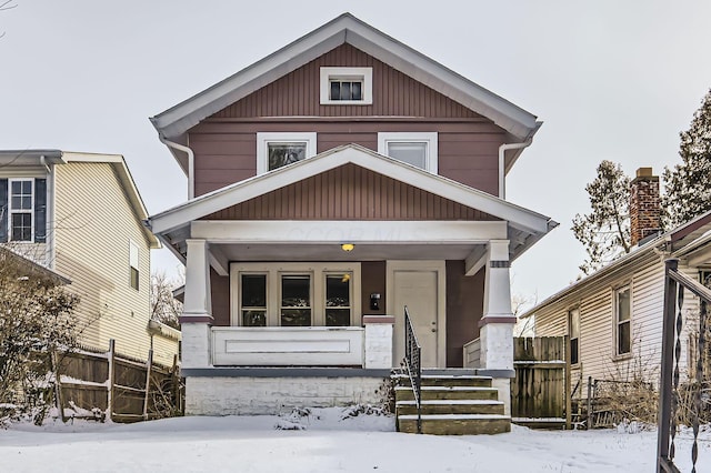 1437 Manchester Ave, Columbus, OH 43211 - traditional style home featuring covered porch and fence