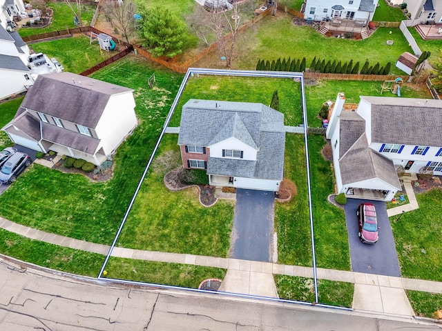 birds eye view of property