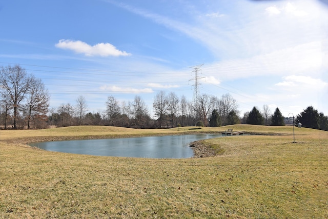 view of water feature