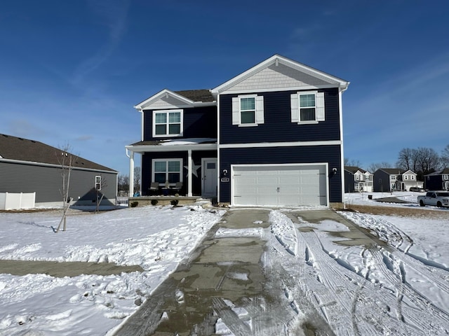 view of front of house featuring a garage