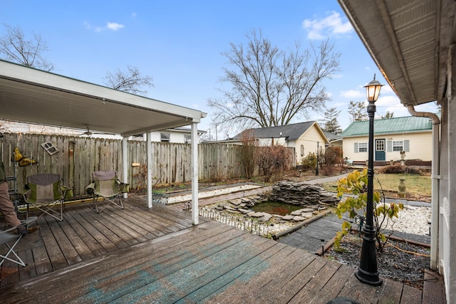 view of wooden terrace