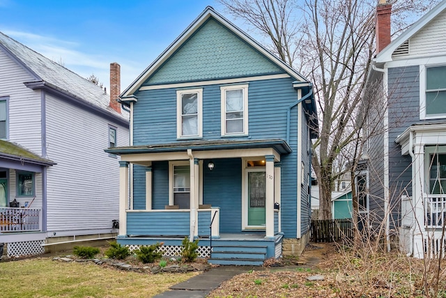 view of front of house featuring a porch