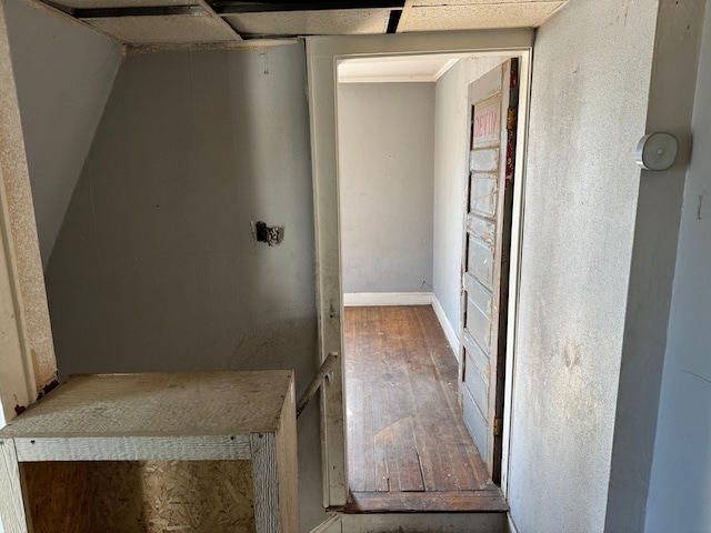 interior space with wood-type flooring