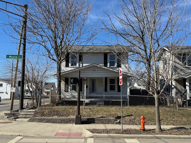 view of front of house with a porch