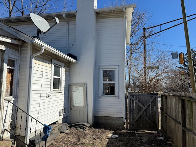 view of rear view of property