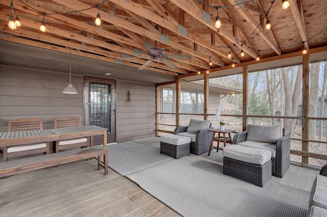 view of sunroom / solarium