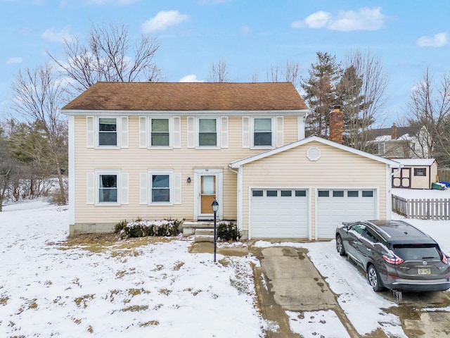 view of front of property featuring an attached garage